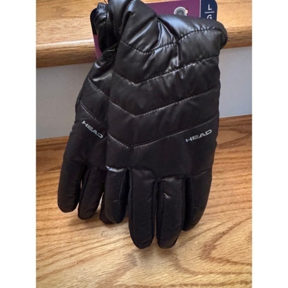 HEAD Women's Waterproof Hybrid Gloves Black Large Touchscreen Compatible NWT